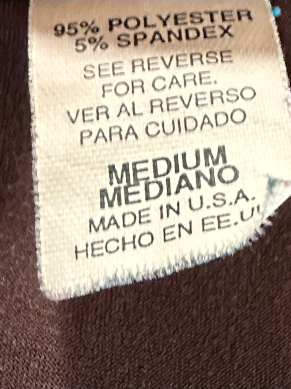 Claudia Richard brown short-sleeve top, size M - Picture 4 of 5